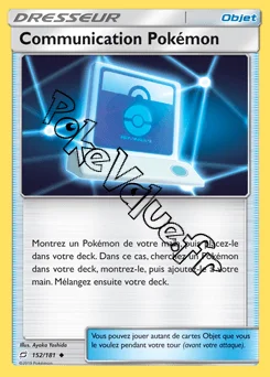 Carte Pokémon Communication Pokémon n°152 de la série Duo de Choc