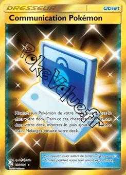 Carte Pokémon Communication Pokémon n°196 de la série Duo de Choc