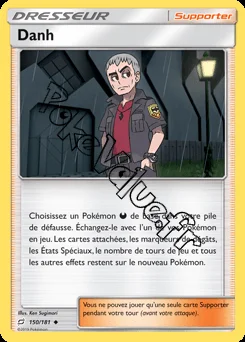 Carte Pokémon Danh n°150 de la série Duo de Choc