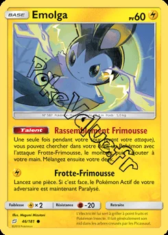 Carte Pokémon Emolga  n°46 de la série Duo de Choc