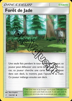 Carte Pokémon Forêt de Jade n°156 de la série Duo de Choc