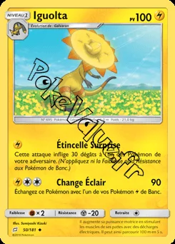 Carte Pokémon Iguolta n°50 de la série Duo de Choc