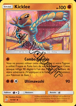 Carte Pokémon Kicklee n°73 de la série Duo de Choc