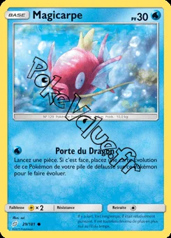 Carte Pokémon Magicarpe n°29 de la série Duo de Choc