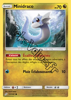 Carte Pokémon Minidraco n°117 de la série Duo de Choc