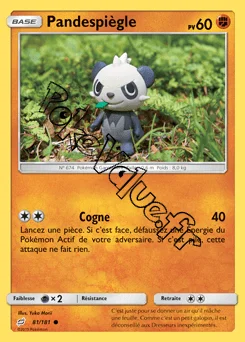 Carte Pokémon Pandespiègle n°81 de la série Duo de Choc