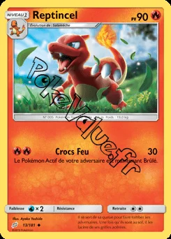 Carte Pokémon Reptincel n°13 de la série Duo de Choc