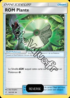 Carte Pokémon ROM Plante Reverse n°143 de la série Duo de Choc
