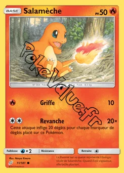 Carte Pokémon Salamèche n°11 de la série Duo de Choc