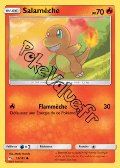 Carte Pokémon Salamèche n°12 de la série Duo de Choc
