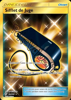 Carte Pokémon Sifflet de Juge n°194 de la série Duo de Choc