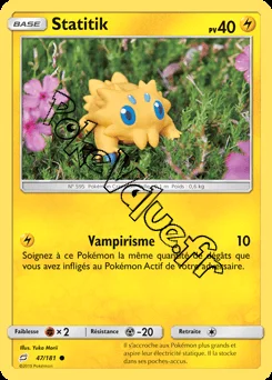 Carte Pokémon Statitik  n°47 de la série Duo de Choc