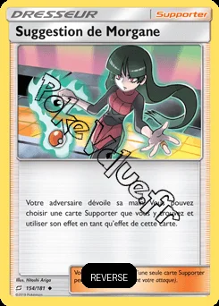 Carte Pokémon Suggestion de Morgane Reverse n°154 de la série Duo de Choc