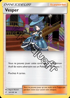 Carte Pokémon Vesper n°141 de la série Duo de Choc