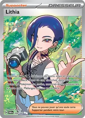 Carte Pokémon Lithia n°209 de la série Mascarade Crépusculaire