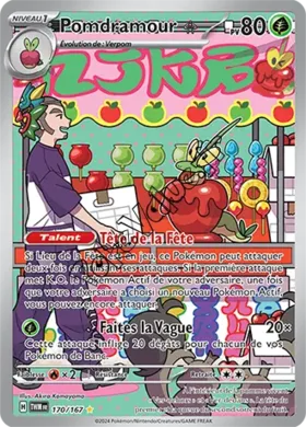 Carte Pokémon Pomdramour  n°170 de la série Mascarade Crépusculaire