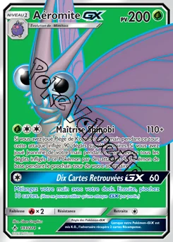 Carte Pokémon Aéromite GX n°193 de la série Alliance Infaillible