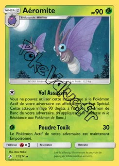 Carte Pokémon Aéromite n°11 de la série Alliance Infaillible
