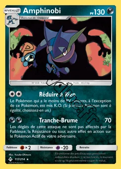 Carte Pokémon Amphinobi n°117 de la série Alliance Infaillible