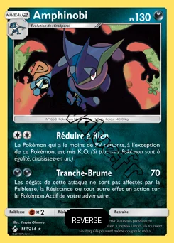Carte Pokémon Amphinobi Reverse n°117 de la série Alliance Infaillible
