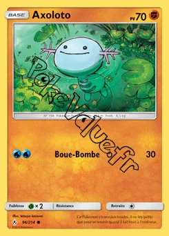 Carte Pokémon Axoloto n°96 de la série Alliance Infaillible