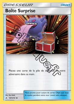 Carte Pokémon Boîte Surprise n°187 de la série Alliance Infaillible