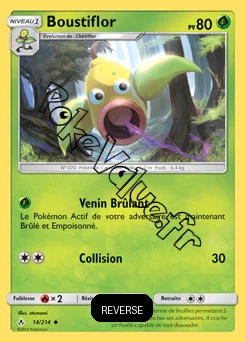 Carte Pokémon Boustiflor Reverse n°14 de la série Alliance Infaillible