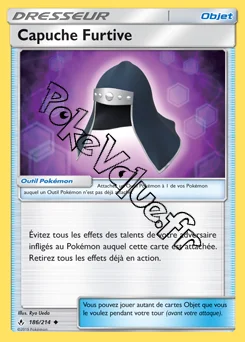 Carte Pokémon Capuche Furtive n°186 de la série Alliance Infaillible