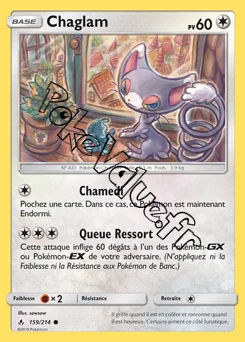 Carte Pokémon Chaglam n°159 de la série Alliance Infaillible