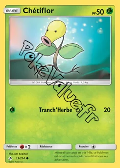 Carte Pokémon Chétiflor n°13 de la série Alliance Infaillible