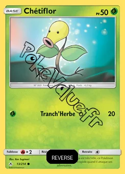 Carte Pokémon Chétiflor Reverse n°13 de la série Alliance Infaillible