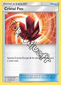 Carte Pokémon Cristal Feu n°173 de la série Alliance Infaillible