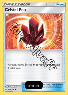 Carte Pokémon Cristal Feu Reverse n°173 de la série Alliance Infaillible