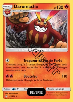 Carte Pokémon Darumacho Reverse n°24 de la série Alliance Infaillible