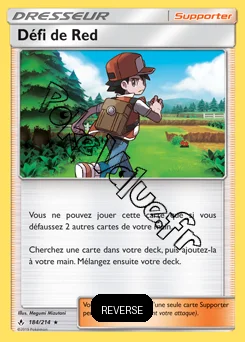 Carte Pokémon Défi de Red Reverse n°184 de la série Alliance Infaillible
