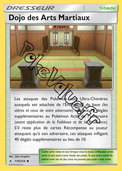 Carte Pokémon Dojo des Arts Martiaux n°179 de la série Alliance Infaillible