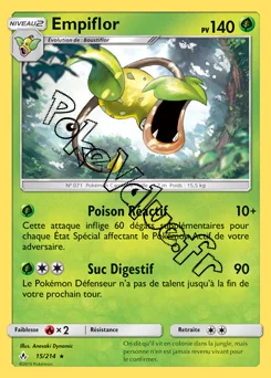 Carte Pokémon Empiflor n°15 de la série Alliance Infaillible