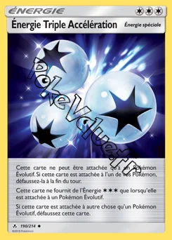 Carte Pokémon Énergie Triple Accélération n°190 de la série Alliance Infaillible