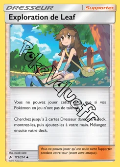 Carte Pokémon Exploration de Leaf n°175 de la série Alliance Infaillible