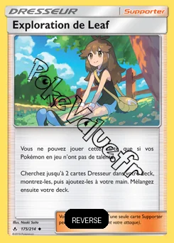 Carte Pokémon Exploration de Leaf Reverse n°175 de la série Alliance Infaillible