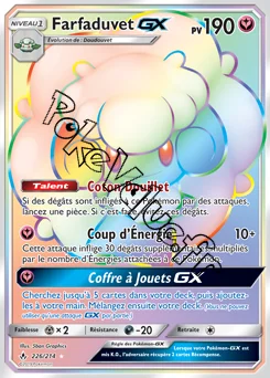 Carte Pokémon Farfaduvet GX n°226 de la série Alliance Infaillible