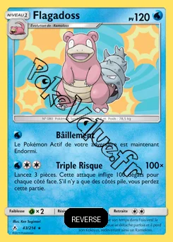 Carte Pokémon Flagadoss Reverse n°43 de la série Alliance Infaillible