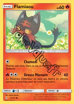 Carte Pokémon Flamiaou n°27 de la série Alliance Infaillible