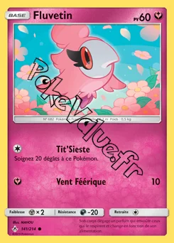 Carte Pokémon Fluvetin n°141 de la série Alliance Infaillible