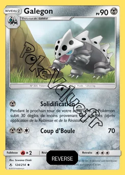 Carte Pokémon Galegon Reverse n°124 de la série Alliance Infaillible