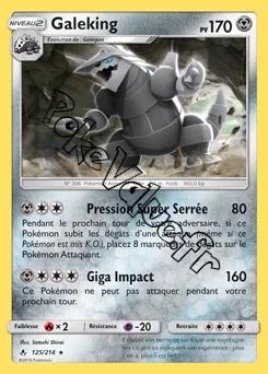 Carte Pokémon Galeking n°125 de la série Alliance Infaillible