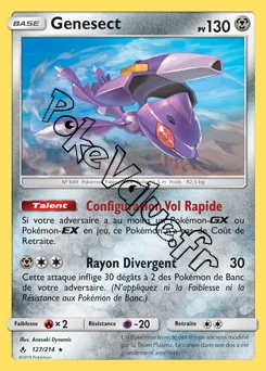 Carte Pokémon Genesect  n°127 de la série Alliance Infaillible