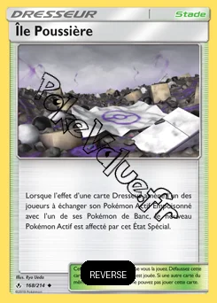 Carte Pokémon Île Poussière Reverse n°168 de la série Alliance Infaillible