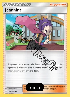 Carte Pokémon Jeannine Reverse n°176 de la série Alliance Infaillible