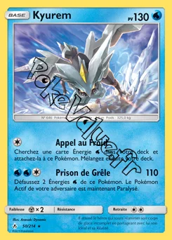 Carte Pokémon Kyurem  n°50 de la série Alliance Infaillible